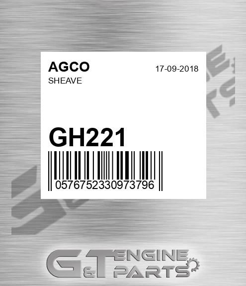 GH221 AGCO Sheave