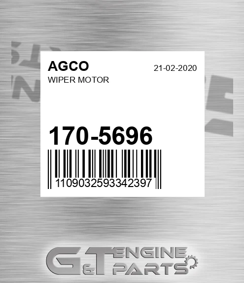 170-5696 Wiper Motor for AGCO