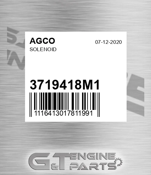 3719418M1 Solenoid for AGCO