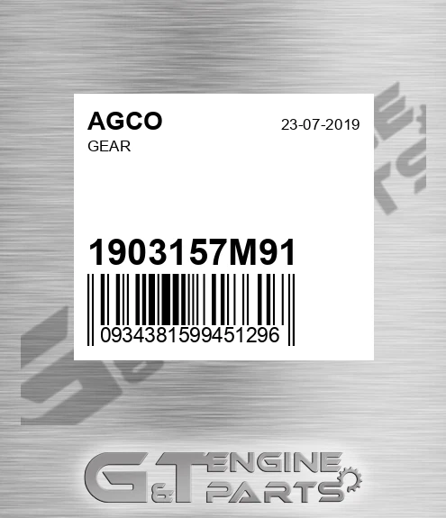 1903157M91 Gear for AGCO