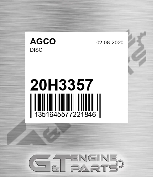20H3357 Disc for AGCO