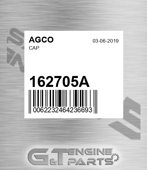 162705A Cap for AGCO