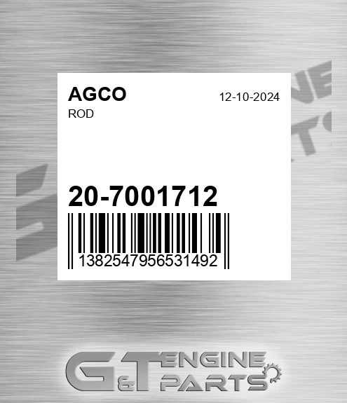 20-7001712 Rod for AGCO