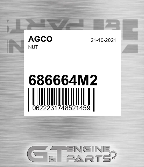 686664M2 Nut for AGCO
