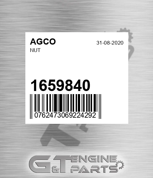 1659840 Nut for AGCO