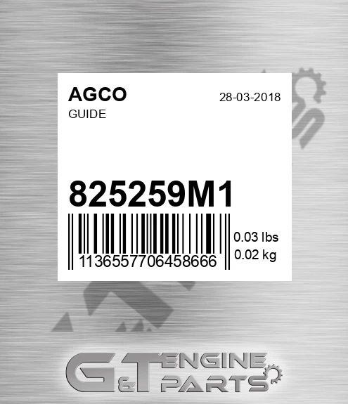 825259M1 Guide for AGCO