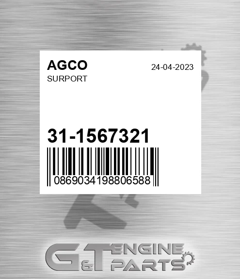 31-1567321 Surport for AGCO