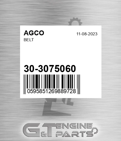 30-3075060 Belt for AGCO