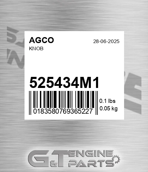 525434M1 Knob for AGCO