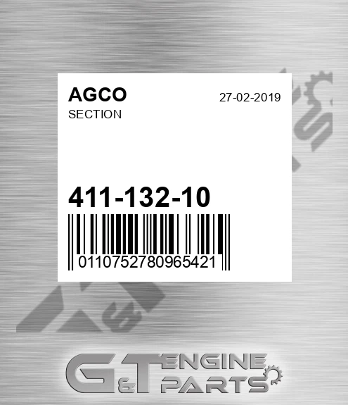 411-132-10 Section for AGCO