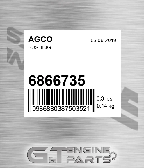 6866735 Bushing for AGCO