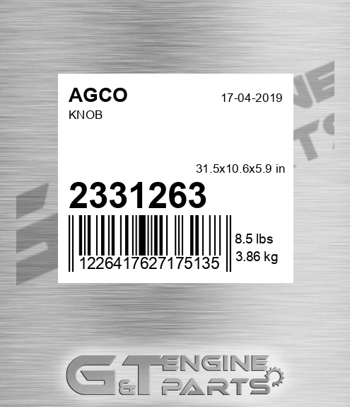 2331263 Knob for AGCO
