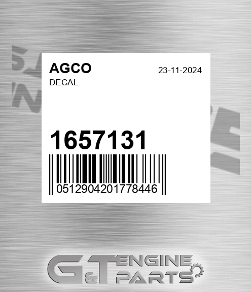 1657131 Decal for AGCO
