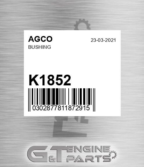 K1852 AGCO Bushing