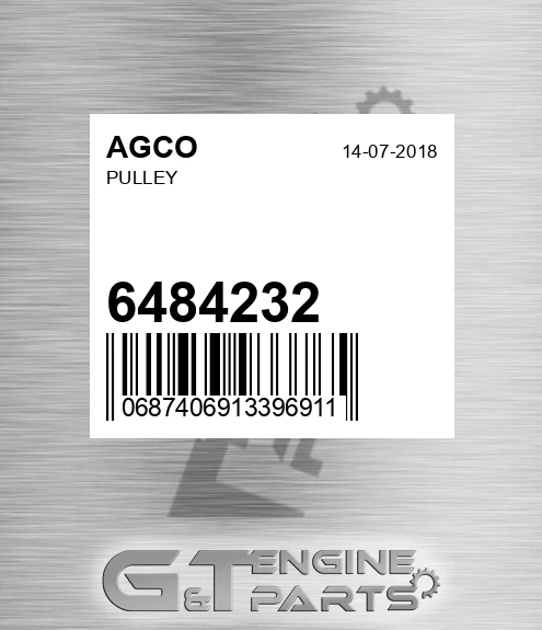 6484232 AGCO Pulley