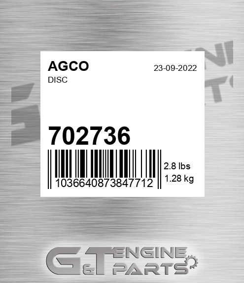 702736 AGCO Disc