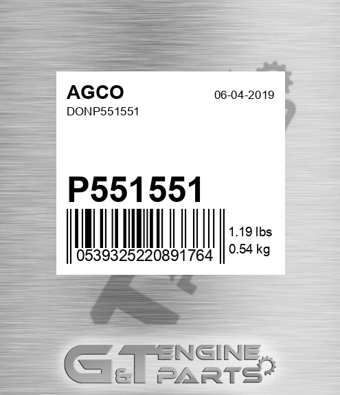 P551551 Don for AGCO