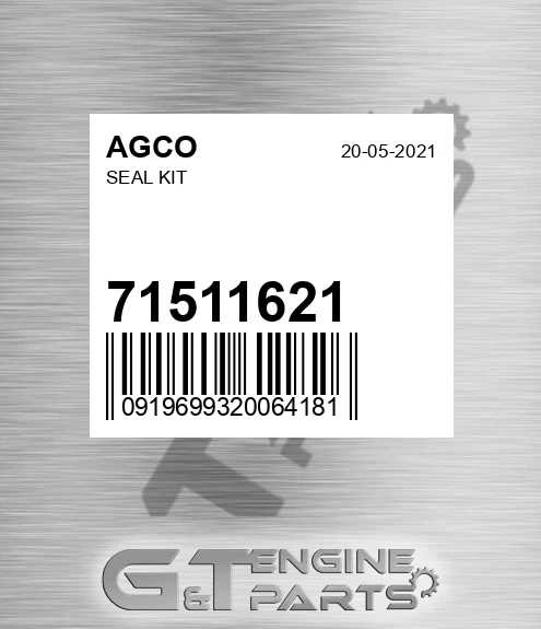 71511621 Seal Kit for AGCO