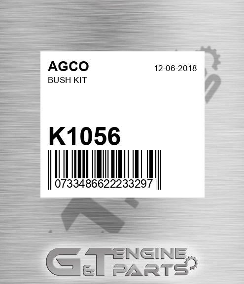 K1056 Bush Kit for AGCO
