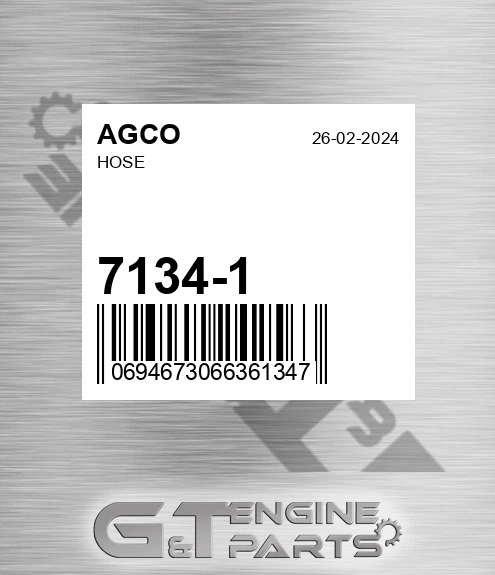 7134-1 Hose for AGCO