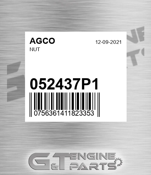 052437P1 AGCO Nut