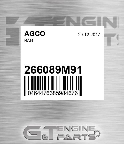 266089M91 AGCO Bar