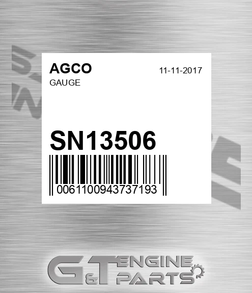 SN13506 AGCO Gauge