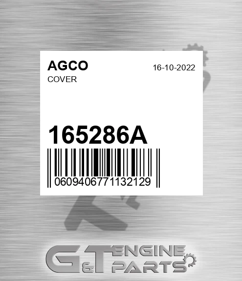 165286A Cover for AGCO
