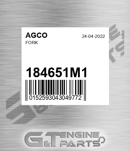 184651M1 Fork for AGCO