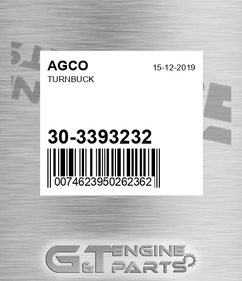 30-3393232 Turnbuck for AGCO