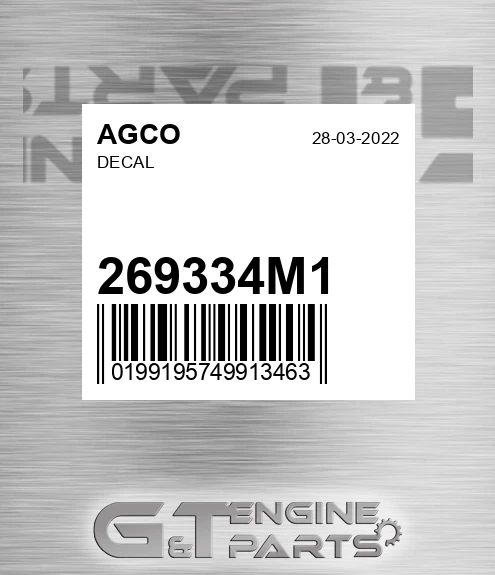 269334M1 Decal