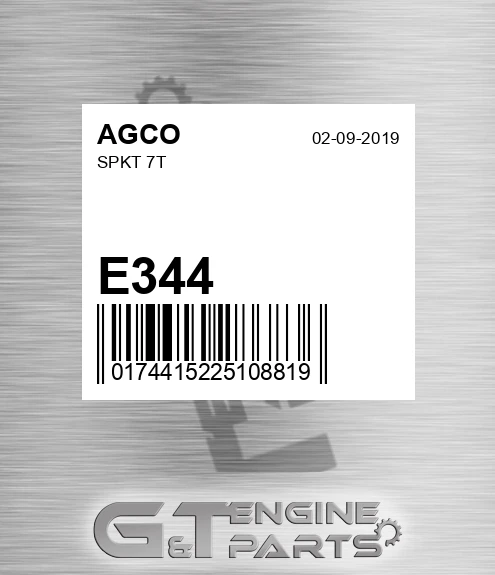 E344 AGCO Spkt 7t