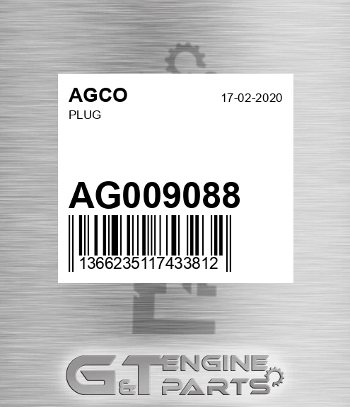 AG009088 AGCO Plug