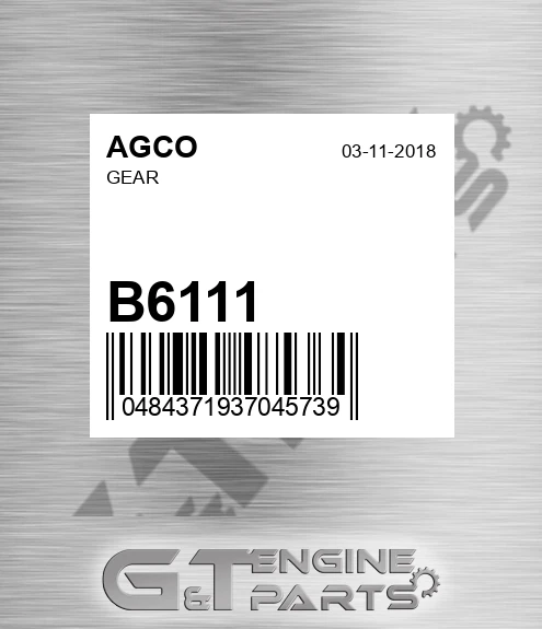 B6111 Gear