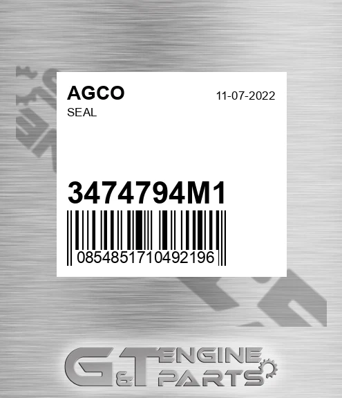 3474794M1 Seal for AGCO