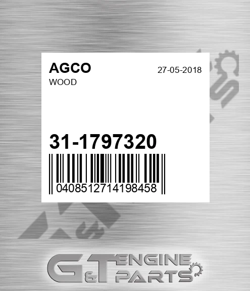 31-1797320 Wood for AGCO