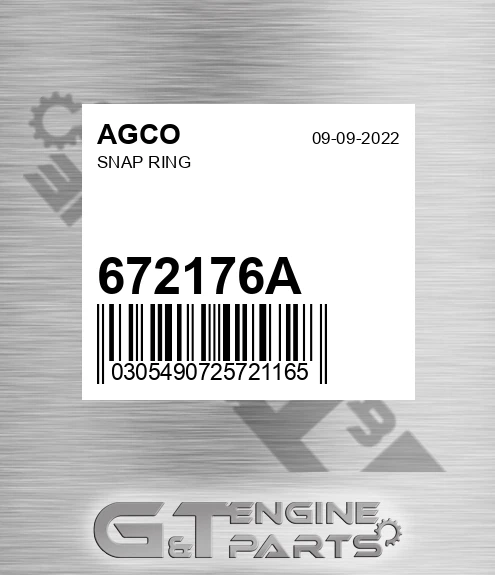 672176A Snap Ring