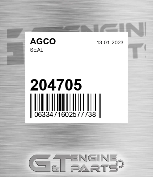204705 Seal for AGCO
