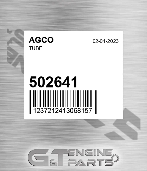 502641 Tube for AGCO