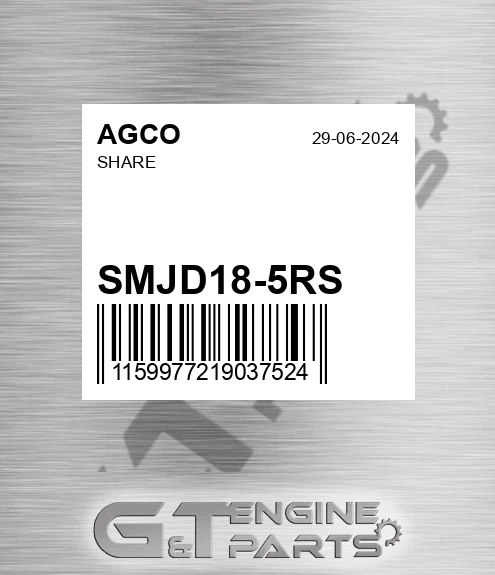 SMJD18-5RS Share for AGCO