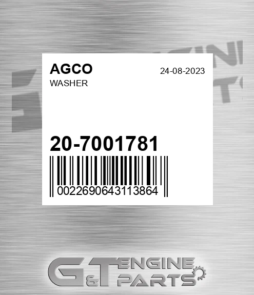 20-7001781 Washer for AGCO