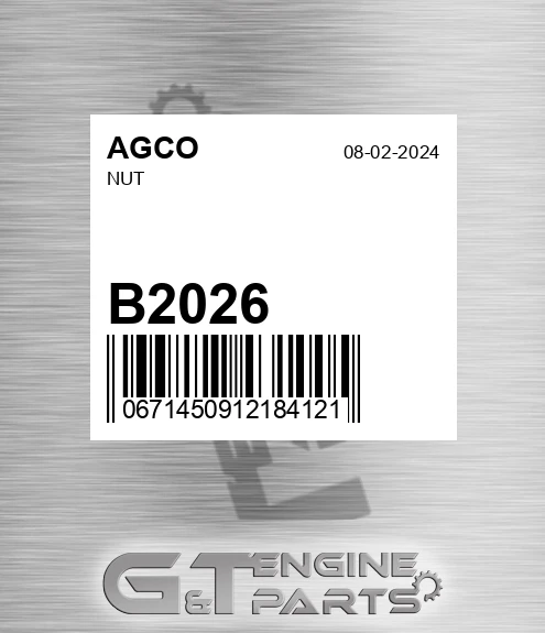B2026 Nut