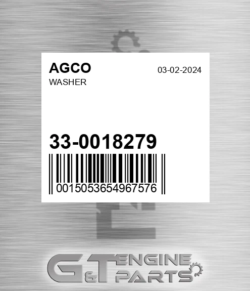 33-0018279 Washer for AGCO