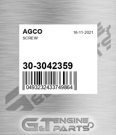 30-3042359 Screw for AGCO