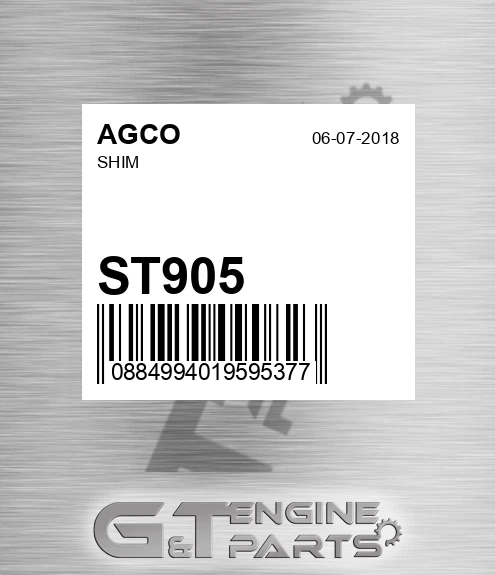 ST905 Shim for AGCO
