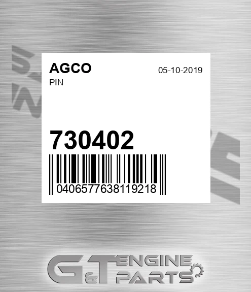 730402 AGCO Pin