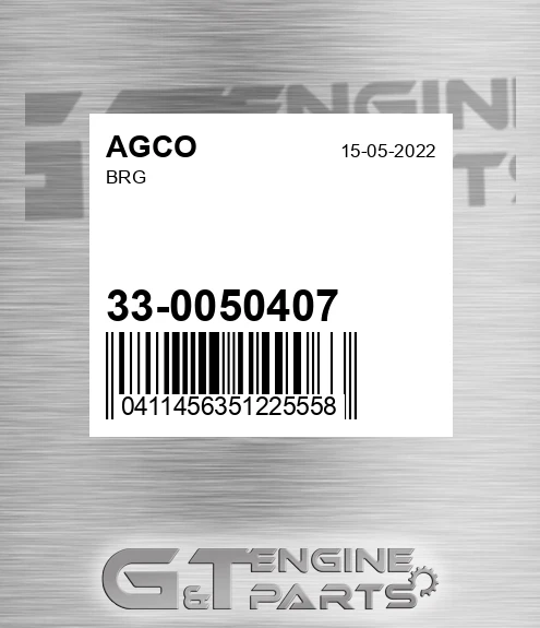 33-0050407 Brg for AGCO