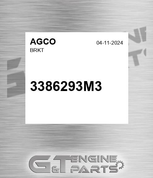 3386293M3 Brkt for AGCO
