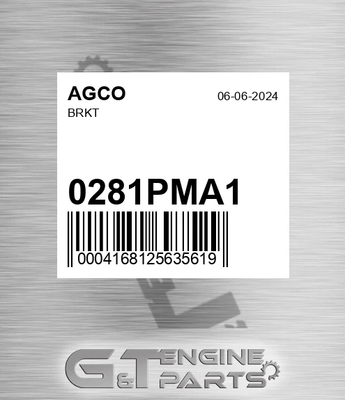 0281PMA1 AGCO Brkt