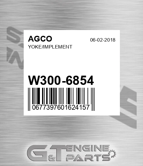 W300-6854 Yoke/implement for AGCO